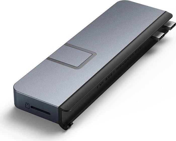 Targus HyperDrive DUO PRO 7-in-2 USB-C Hub - Grey, 2x USB4 [Stecker]