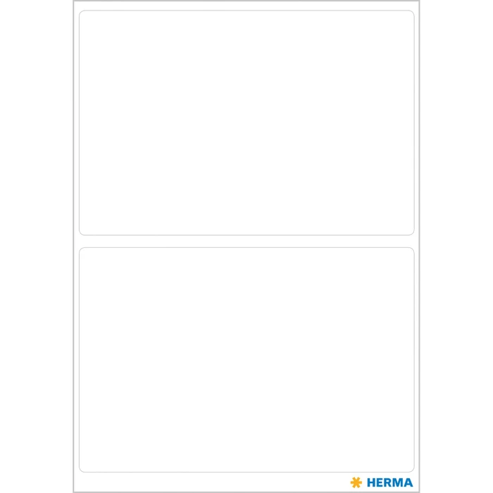 Herma Vielzwecketiketten, 55x82mm, weiß, 7 Blatt (14 Etiketten)