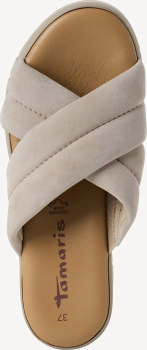 Tamaris Lederpantolette beige (Damen)