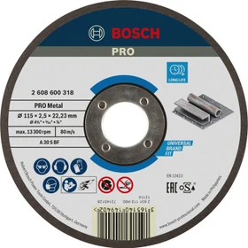 Bosch Professional A30SBF Expert for Metal Trennscheibe, 115x2.5x22.23mm, 1 Stück