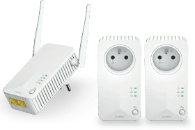 Strong Powerline Wi-Fi 600 Kit, V2, Powerline/WLAN-Access Point und 2x Powerline-Adapter Set, 3er-Bundle (PLWF600TRIEUV2)