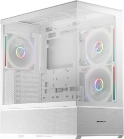 LC-Power Gaming 812B Quartz Vision, weiß, Glasfenster (LC-812W-ON)