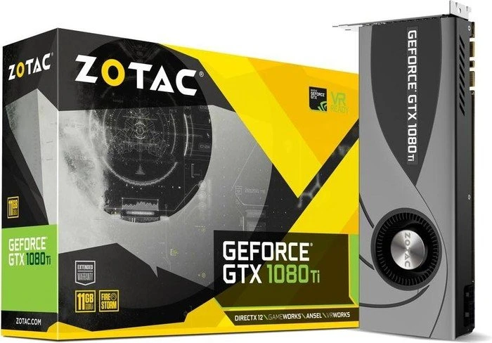 Zotac GeForce GTX 1080 Ti Blower, 11GB GDDR5X, HDMI, 3x DP