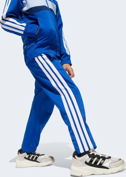 adidas Seasonal Essentials Tiberio 3-Streifen Tricot Trainingsanzug royal blue/white/glow blue (Junior)