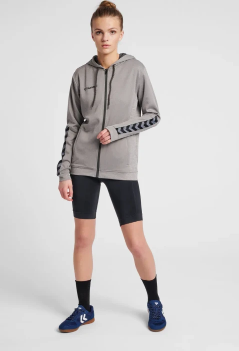 hummel Authentic Poly Zip Hoodie asphalt (Damen)