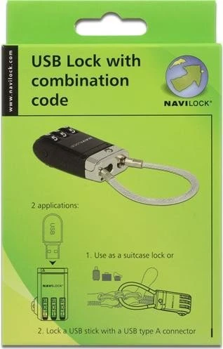 Navilock USB Schloss mit Zahlencode