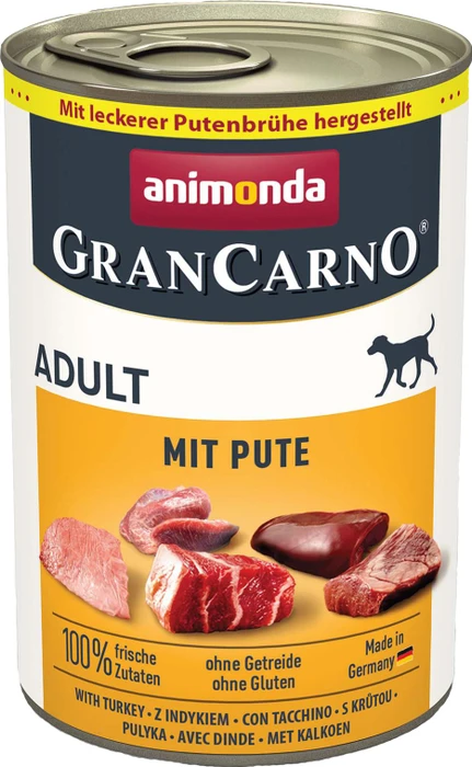 animonda GranCarno Dose Fleisch pur Adult Rind und Huhn, 2.40kg (6x 400g)