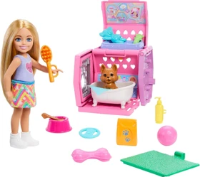 Mattel Barbie - Chelsea mit Welpentrage-Spielset