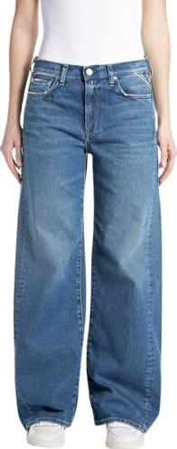 Replay Amelye Wide Leg Fit Jeans medium blue (Damen)