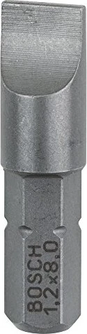 Bosch Professional Extra Hart Schlitz Bit 1/4", 8x25mm, 3 Stück