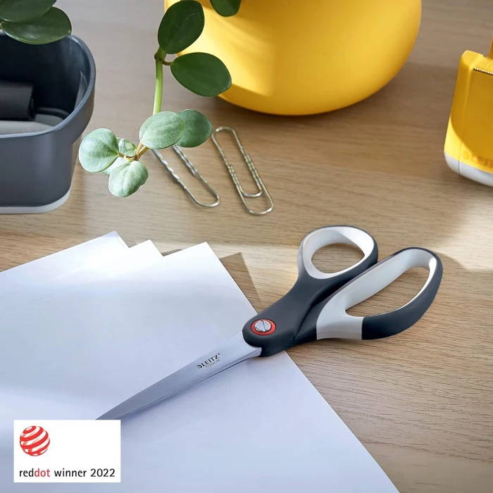 Leitz Cosy Titan Büroschere, Universalschere/Papierschere, Rechtshänder, 205mm, grau/weiß