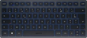 Cherry KW 7100 Mini BT, Slate Blue, Bluetooth, FR (JK-7100FR-22)