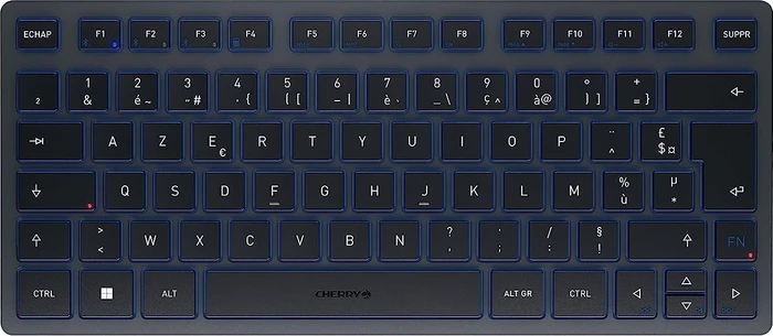 Cherry KW 7100 Mini BT, Slate Blue, Bluetooth, FR
