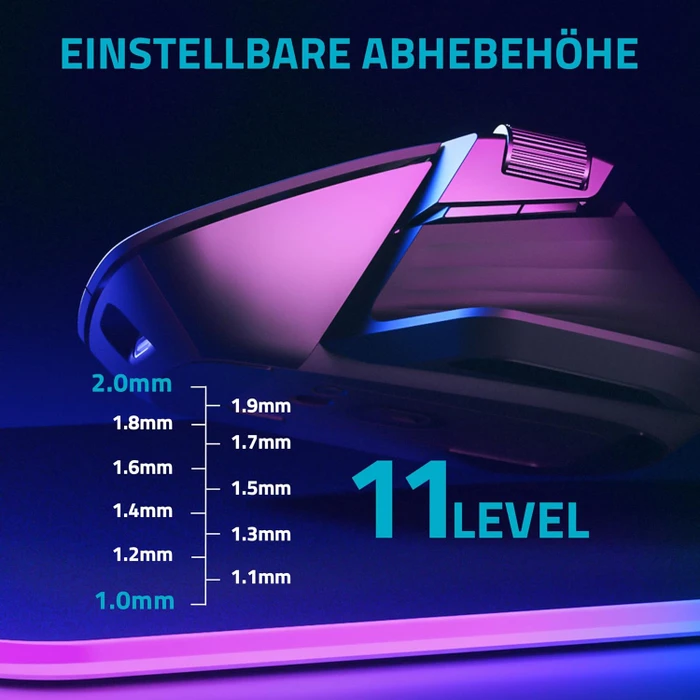 Rapoo VT0PRO 8K/4K Wireless Gaming Mouse schwarz, USB
