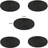 Games Workshop Citadel Oval Bases 75x42mm, 5 Stück