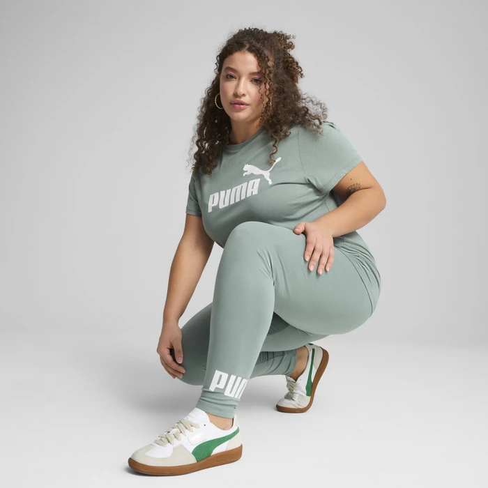 Puma ESS No. 1 Logo T-Shirt kurzarm green moon