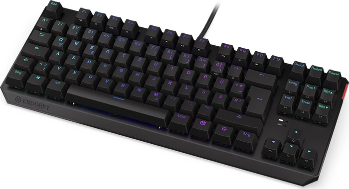 Endorfy Thock TKL, PBT, LEDs RGB, Kailh RED, USB, DE