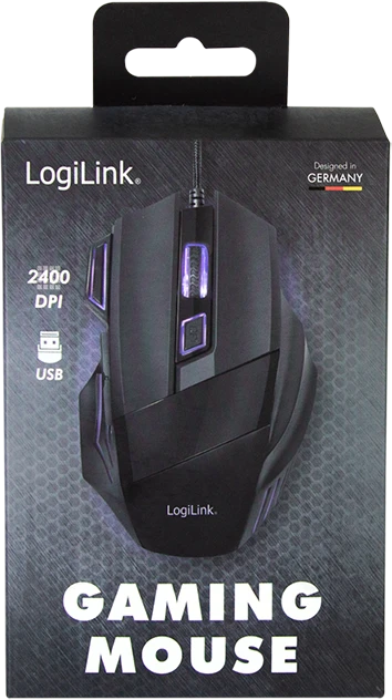 LogiLink Gaming Mouse, schwarz, USB