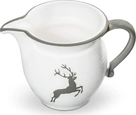 Gmundner Keramik Grauer Hirsch Milchkanne 500ml
