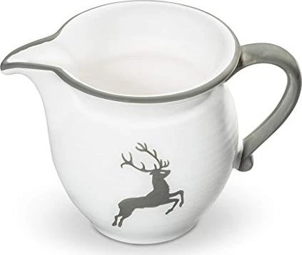 Gmundner Keramik Grauer Hirsch Milchkanne 500ml