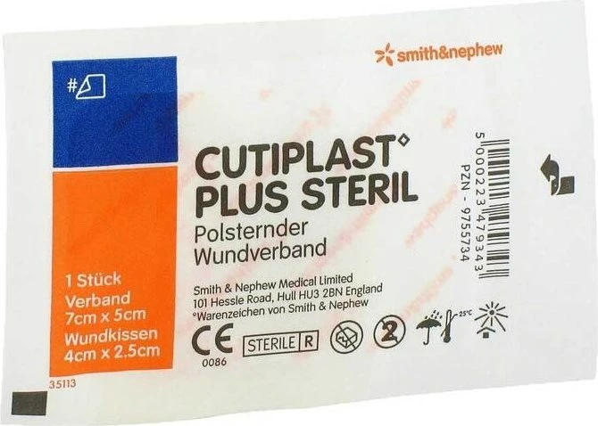 Cutiplast Plus Steril, 5 x 7cm, 1 Stück