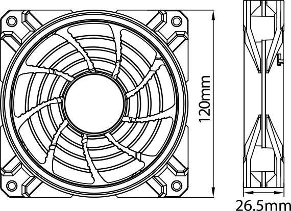 DeepCool CF120 Plus, LED-Steuerung, Lüftersteuerung, 120mm, 3er-Pack