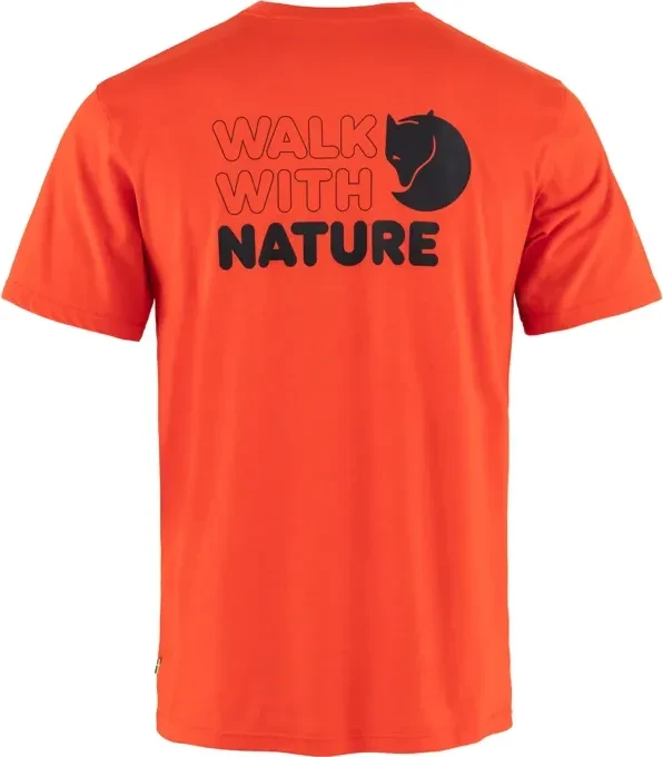 Fjällräven Walk with Nature Funktionsshirt kurzarm flame orange (Herren)