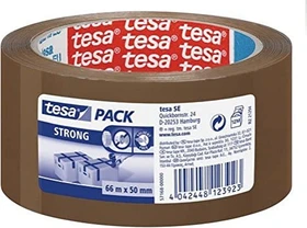 tesa tesapack Strong Klebeband braun, 50mm/66m, 6 Stück