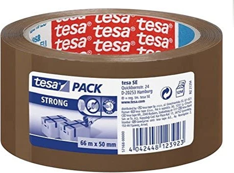 tesa tesapack Strong Klebeband braun, 50mm/66m, 6 Stück