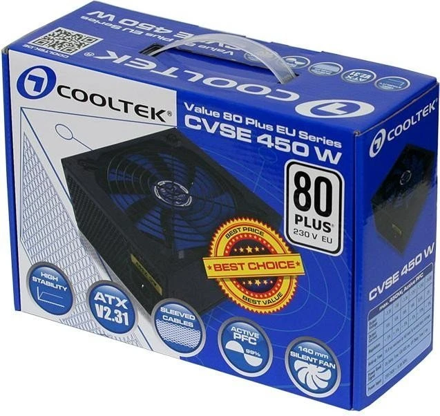 Cooltek Value Series CVSE 450W, ATX 2.31