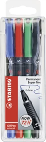 STABILO OHPen universal permanent S sortiert, 4er-Set