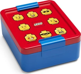 Euromic Lego Lunchbox Aufbewahrungsbehälter rot/blau