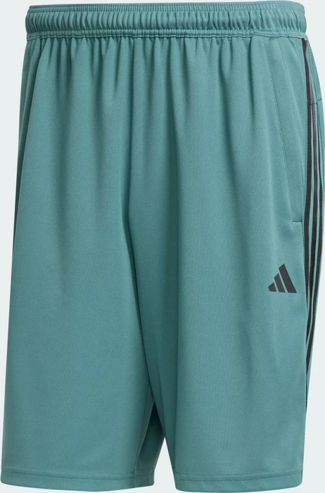 adidas Train Essentials Piqué 3-Streifen Trainingshose kurz preloved teal/black (Herren)