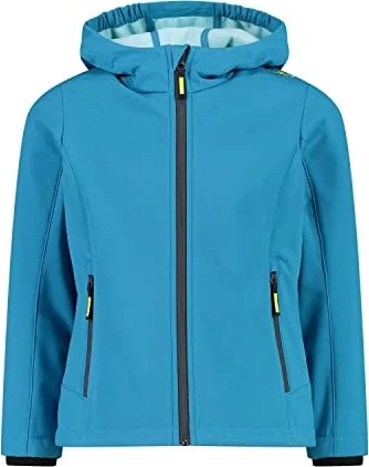 CMP Softshell Melange Fix Hood Funktionsjacke lake (Junior)