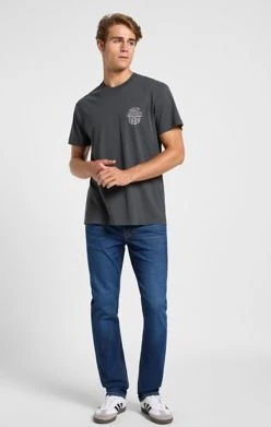 Lee Short Sleeve Relaxed T-Shirt kurzarm washed black (Herren)