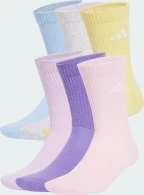 adidas Cushioned Crew Socken violet fusion/ice lavender/glow blue/clear pink, 6 Paare