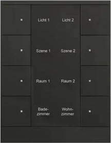 Busch-Jaeger Bedienelement 8-fach schwarz matt