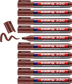 edding 330 Permanentmarker braun, 10er-Pack