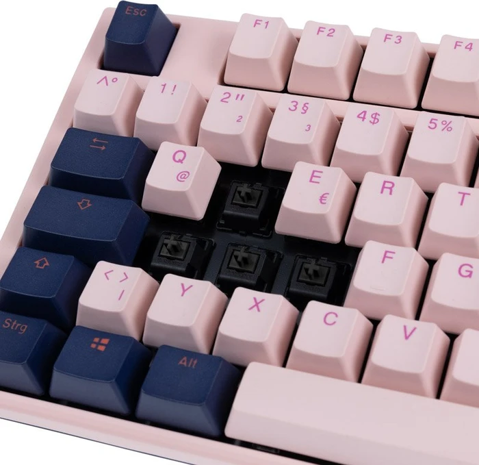 Ducky One 3 Fuji TKL PBT rosa/blau, MX BLACK, USB, DE