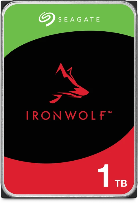 Seagate IronWolf NAS HDD +Rescue 1TB, 24/7, 512e / 3.5" / SATA 6Gb/s