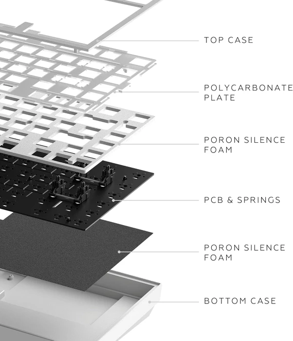 Dark Project ALU81A Terra Nostra Gaming Keyboard, weiß, LEDs RGB, g3ms Moonstone, USB, DE
