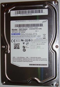 Samsung EcoGreen F2 1.5TB, 3.5" / SATA 3Gb/s