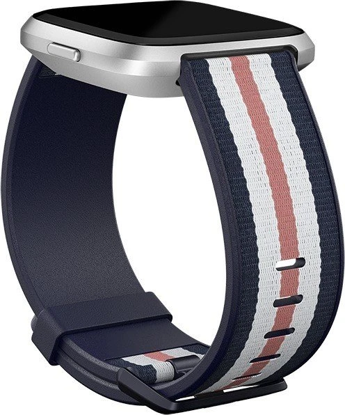 Fitbit Ersatzarmband Woven Small für Versa Lite/Versa navy/rosa
