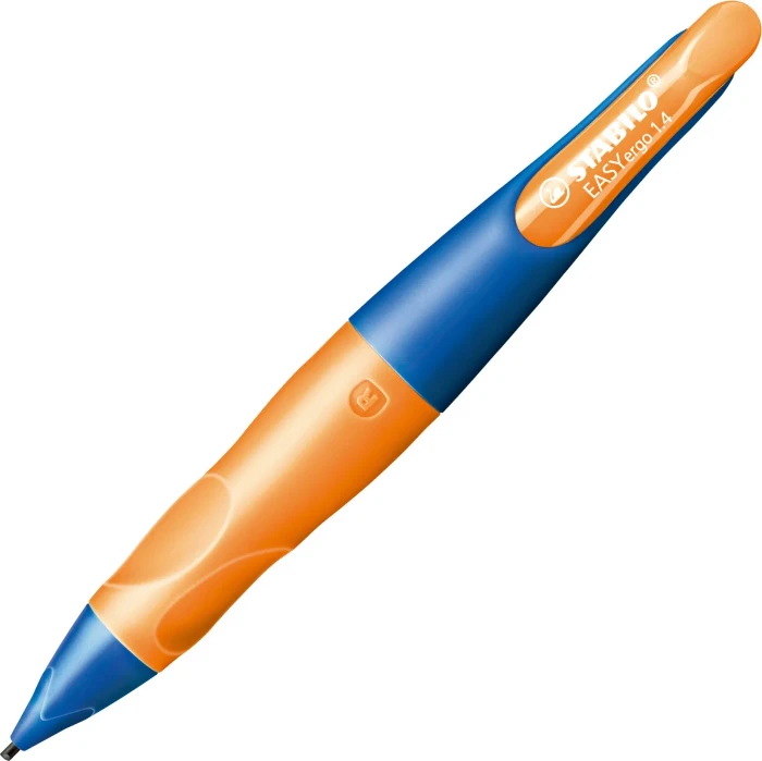 STABILO EASYergo Druckbleistift HB 1.4mm graphit, orange/blau, Rechtshänder, 3 Minen