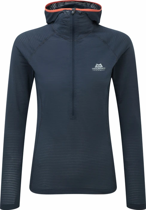 Mountain Equipment Solar Eclipse Hooded Funktionsshirt langarm blue nights (Damen)
