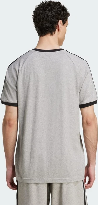 adidas Adicolor Classics 3-Streifen T-Shirt kurzarm medium grey heather/black (Herren)