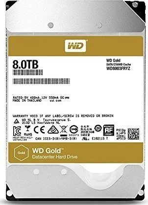 Western Digital WD Gold 8TB, 24/7, 512e / 3.5" / SATA 6Gb/s
