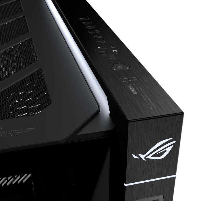 ASUS ROG Cronox GR801 Curve TG ARGB Black, Glasfenster