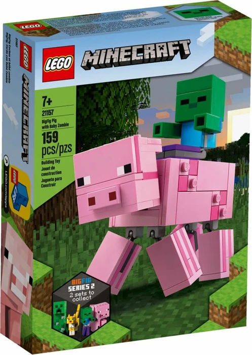 LEGO Minecraft - BigFig Schwein mit Zombiebaby