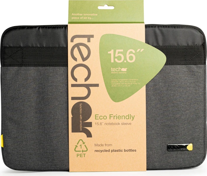 Ultron Techair Eco essential Laptop Sleeve 14-15.6" grau/schwarz